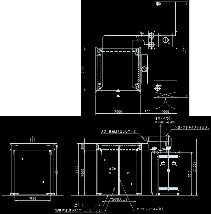 TCL-203WUB−D08　外形図